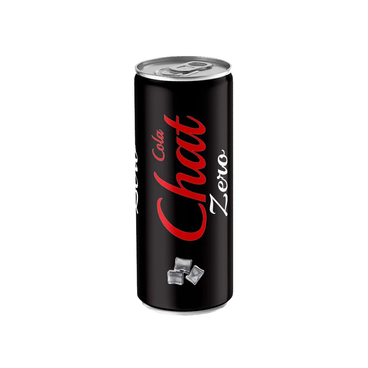 Chat Zero Sugar Cola 250ml Single Can, Classic Cola Flavor, Guilt-Free Refreshment, Anytime Beverage - SANI-LLC