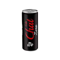 Chat Zero Sugar Cola 250ml Single Can, Classic Cola Flavor, Guilt-Free Refreshment, Anytime Beverage - SANI-LLC