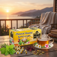 Al Attar Zhourat Shamia 20 Tea Bags - Natural Herbal Relaxation Tea