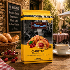 Maestro Massimo Cherry Croissants 6 Pack 270g(9.5oz) Individually Wrapped Breakfast