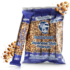 Manzelazo Japanese Style Peanuts 10 x 5.22 oz Bags (3.26 lb Total) Savory Crunchy Coating, Authentic Baked in Mexico Flavor Gourmet Snack Pack for Parties & Everyday Enjoyment