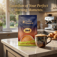 Shammout Coffee Guard 3-in-1 instant coffee mix with 30 sachets, creamy flavor, premium quick brew by SANI-LLC