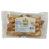 Bake & Take Puff Pastry Twists 12-pack, sweet Italian snack with golden baked pastry twists on a white plate.