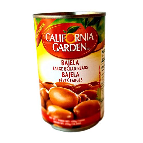 California Garden Bajela Large Broad Fava Beans 16oz can Halal certified