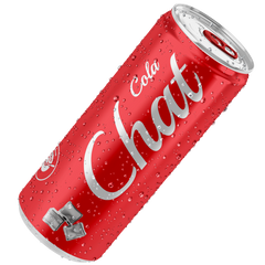 Chat Cola Soda 250ml Single Can, Original Cola Flavor, Instantly Refreshing & Thirst-Quenching, Perfect for On-the-Go or Meals - SANI-LLC