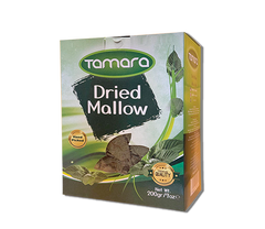 Hand-picked Tamara dried mallow in a 200g package, used for Middle Eastern cooking, from Bsaten AlShrq.