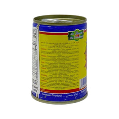 Back view of Harissa Du Cap Bon authentic Tunisian red hot pepper sauce jar, showing label and packaging details.