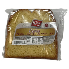 Delisia Plain Vanilla Cake 5oz Individually Wrapped Snack Slice