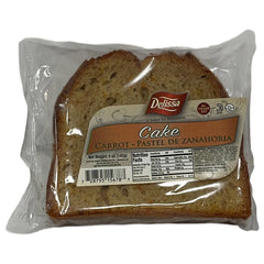 Delissa Carrot Cake Slice 5 oz Moist Walnut Snack Cake
