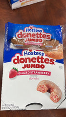 Hostess Donettes Jumbo Glazed Strawberry 24oz 6-Pack On-the-Go Snack