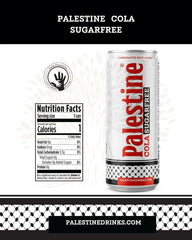 Palestine Cola Sugar Free 330ml Carbonated Soft Drink Refreshing Soda