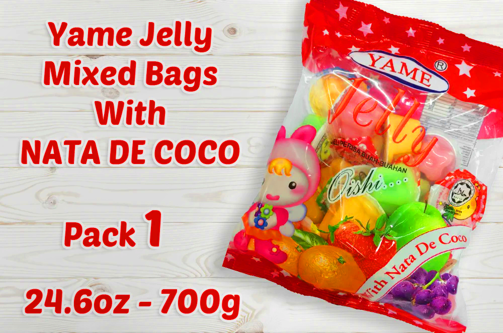 YAME Halal Fruit Candy Bag Jelly Mixed Cups With