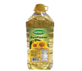 Tamara Pure Sunflower Oil 4.5L bottle, premium cooking oil for frying with a clear label and golden sunflower imagery