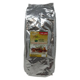 Homey Foods chicken shawarma seasoning spice blend in a 5 lb bulk bag with spices like galangal, cardamom, and cumin for grilling.