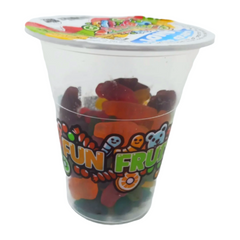 Cup candy Assorted Gummy Candy Fun fruit Bites 6oz