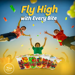 Cup Candy Gummy Candy Twin Cherry Fun Fruit Bites 6oz