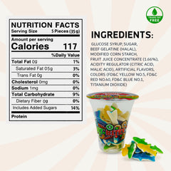Cup candy Assorted Shark Fun fruit Bites 6oz
