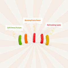 Cup candy Gummy worm Fun fruit Bites 6oz