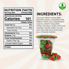 Cup candy watermelon Slice Fun fruit Bites 6oz