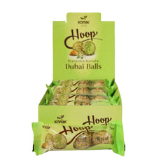 Konak Hoop Pistachio Kunafa Dubai Balls, 12 Packs (11.43 Oz Total), Gourmet Pistachio & Crispy Kunafa Filling, Authentic Middle Eastern Chocolate Snacks for Gifting and Gatherings - SANI-LLC