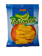 Bemar Snacks Salted Tostones 4.25 oz (120.5g) - Authentic Crispy Plantain Chips, Gluten-Free, Traditional Latin American Savory Snack, Perfectly Seasoned Tropical Fruit Chips