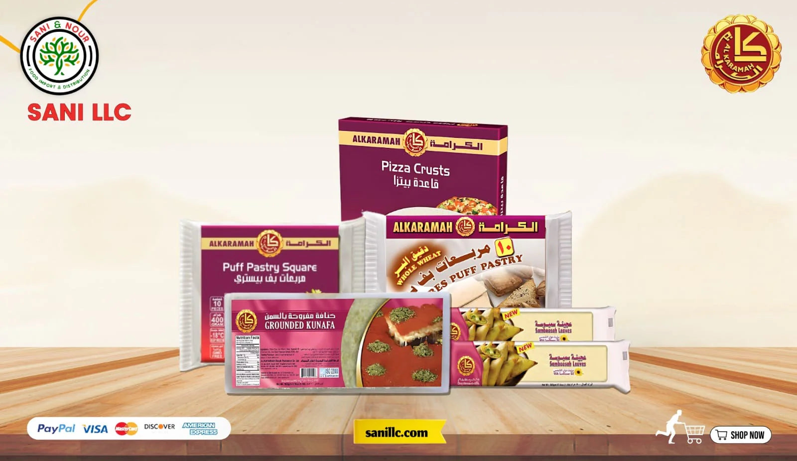 SANI LLC (NOUR) Alkaramah, Alkhair,, Bayamesa, Toufayan, Dates, Honey