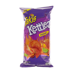 Takis Kettlez Fuego Kettle Cooked Potato Chips, 8 oz Bag, Hot Chili Pepper & Lime, Intense Crunch and Spicy Heat, Bold Flavor Snacks