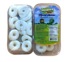 Mixed cheese slices from Summer Valley in a 7oz halal ring package, ideal for healthy snacks and cheese lovers.