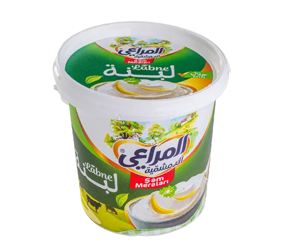 Al Marai Al Dimashqiya Labne Middle Eastern cream spread in a jar, showcasing its creamy texture and authentic flavor.