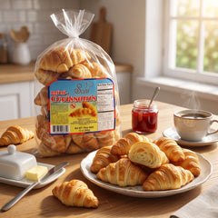Sani Mini Croissants Breakfast Plain Freshly Baked 2 Packs 12oz 340g