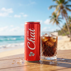 Chat Cola Soda 250ml Single Can, Original Cola Flavor, Instantly Refreshing & Thirst-Quenching, Perfect for On-the-Go or Meals
