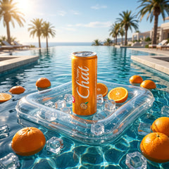 Chat Orange Soda Drink 250ml Can - Refreshing & Zesty Flavor - Perfect for On-the-Go Enjoyment