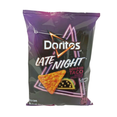 Doritos Late Night Loaded Taco Chips 2.5 oz Bold Crunch Authentic Flavor For Snacking