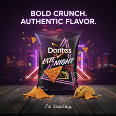 Doritos Late Night Loaded Taco Chips 2.5 oz Bold Crunch Authentic Flavor For Snacking