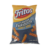 Fritos Corn Snacks 3.25 oz Flavor Twists Honey BBQ Zesty & Sweet Snacking