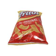 Fritos Original Corn Chips 3.25 oz Bag Classic Crunchy Gluten-Free Perfect Snack for Parties & Lunches