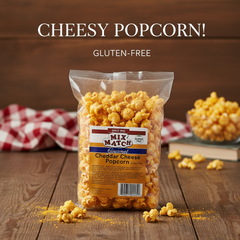 Mix Match Gourmet Cheddar Cheese Popcorn 2.75oz | Gluten-Free Savory Snack