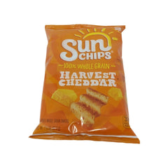 SunChips Whole Grain Chips 2.38oz Bag Harvest Cheddar Flavor 100% Whole Grain Savory Snack Anytime