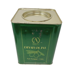 Diyar Olive Green Olives 5 KG Authentic Jordanian, Premium Quality for Snacking, Salads & Cooking