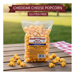 Mix Match Gourmet Cheddar Cheese Popcorn 2.75oz | Gluten-Free Savory Snack