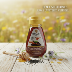 Miracle Cure Black Seed Honey 8.8 oz (250g) Raw Unfiltered & Unpasteurized Pure Natural for Wellness & Sweetener
