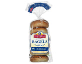 Toufayan Bagels Classic Plain 9G 6 bagels 20oz - SANI-LLC