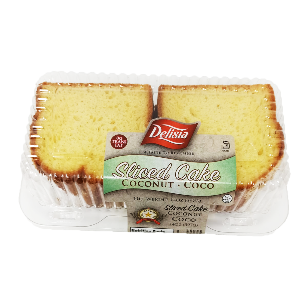 Delisia Sliced Cake Snacks Coconut Coco 397g 14oz