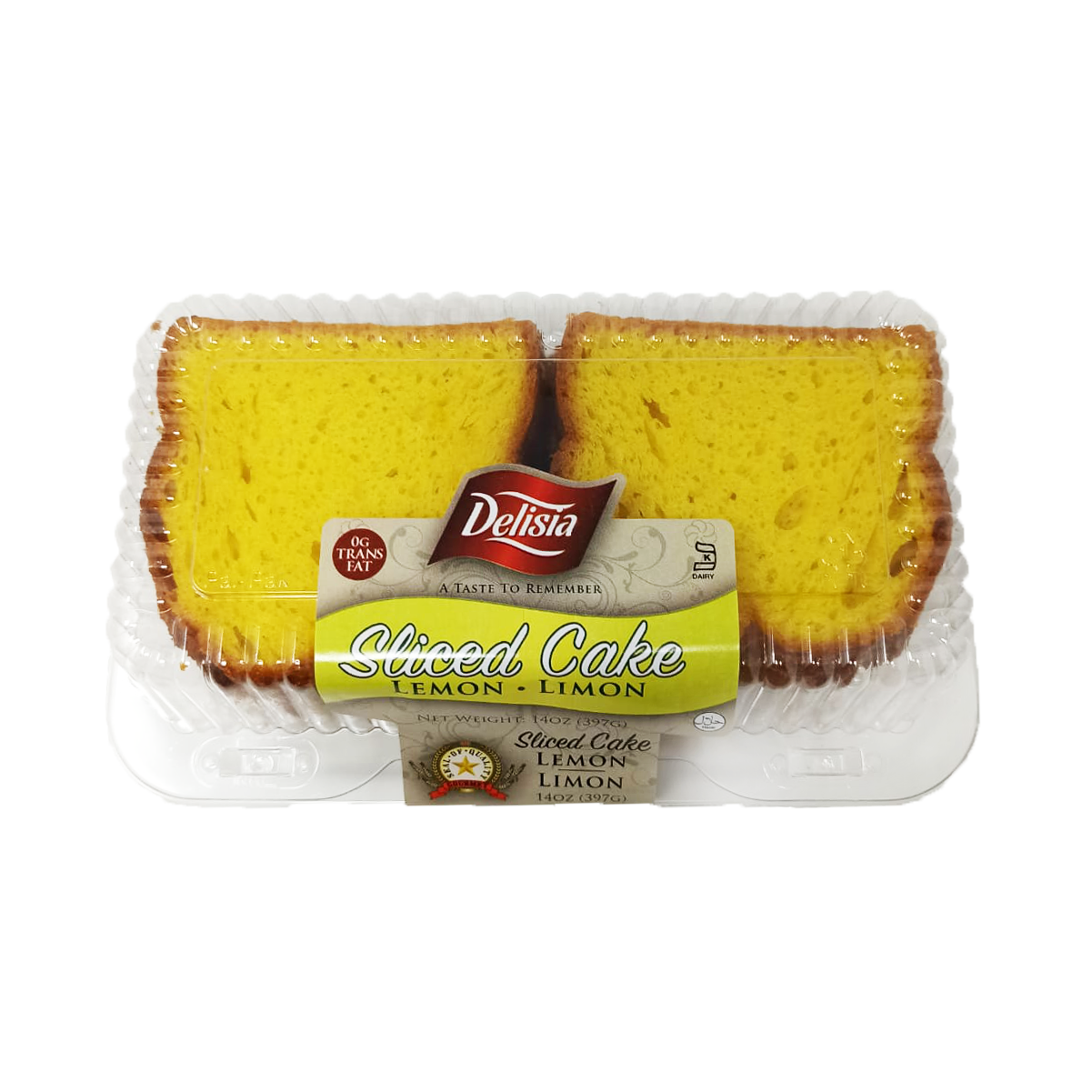 Delisia | Sliced cake | Lemon-Limon || cake decorating turntable || cake spinner | 397G | 14oz