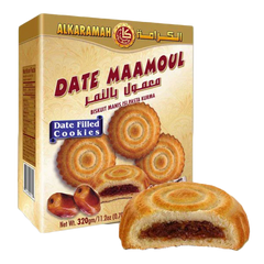 ALKARAMAH MAAMOUL DATE - REGULAR 20X320g (16pc x 20g) || Recommended Retail Price $3.99 - Recommended Retail Price for 20Pc/Case = $79.99 || UPC 732542002715