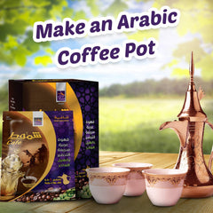 Shammout Damascus instant coffee, each envelope is enough to make a full thermos or pot.
