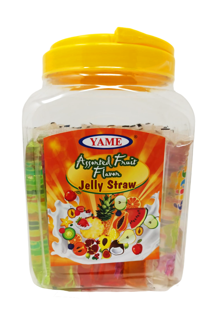 YAME Jelly Straws Assorted Flavors 40 Pcs 56.44 Oz - SANI-LLC