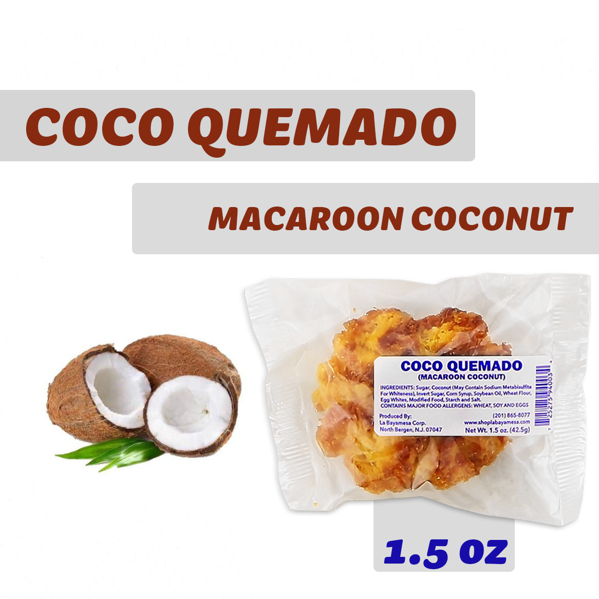 Indv. LABAYAMESA Coco Macaroon Wraped 1.5oz - SANI-LLC