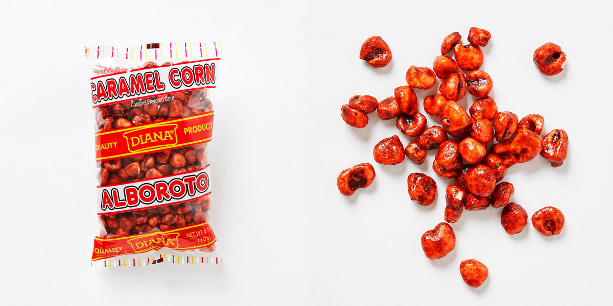 A pack of Diana Caramel corn Alboroto