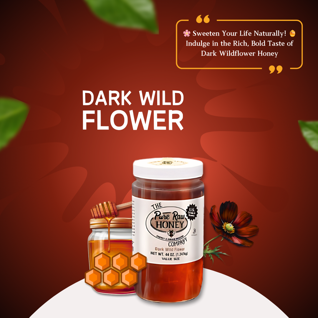 Pure Honey Dark Wild Flower 12 x454g - SANI-LLC